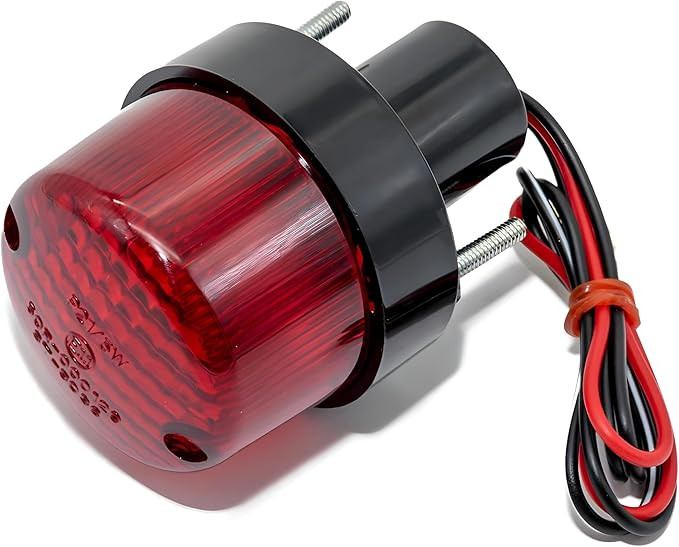 Universal Round LED Rear Tail & Brake Light for Motorcycles and ATVs